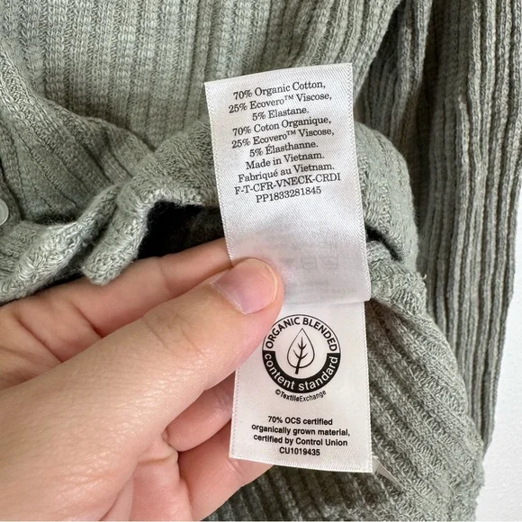 Everlane Cozy Rib Cardigan Size Medium - Picture 5 of 7